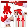 Large Christmas Cabinet Ribbon Bows for Home DIY Craft Cabinet Door Wrapping Gifts Christmas Wedding Party Decorations Supplies