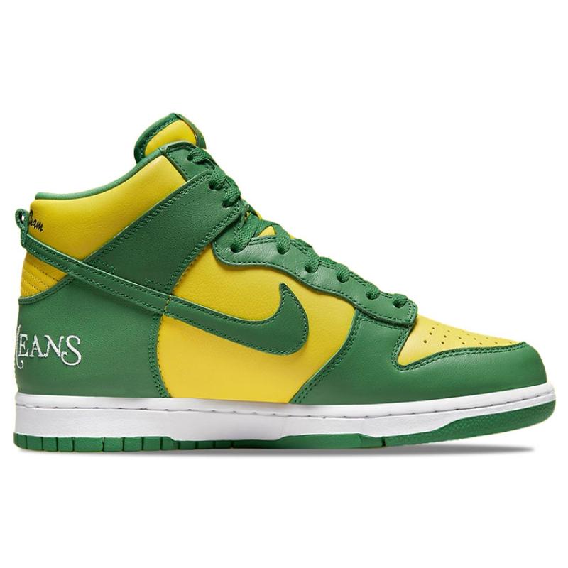 Nike Sb Dunk High Supreme By Any Means Brazil Skateboard Shoes DN3741-700