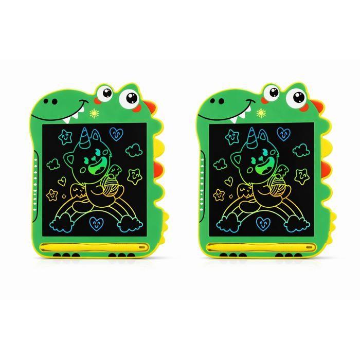 Tablette de dessin LCD - LE BAZAR DE GAËLLE 34 - Dinosaure - Lot de 2 - Écran 8,5 pouces - Écran couleur sans lumière bleue