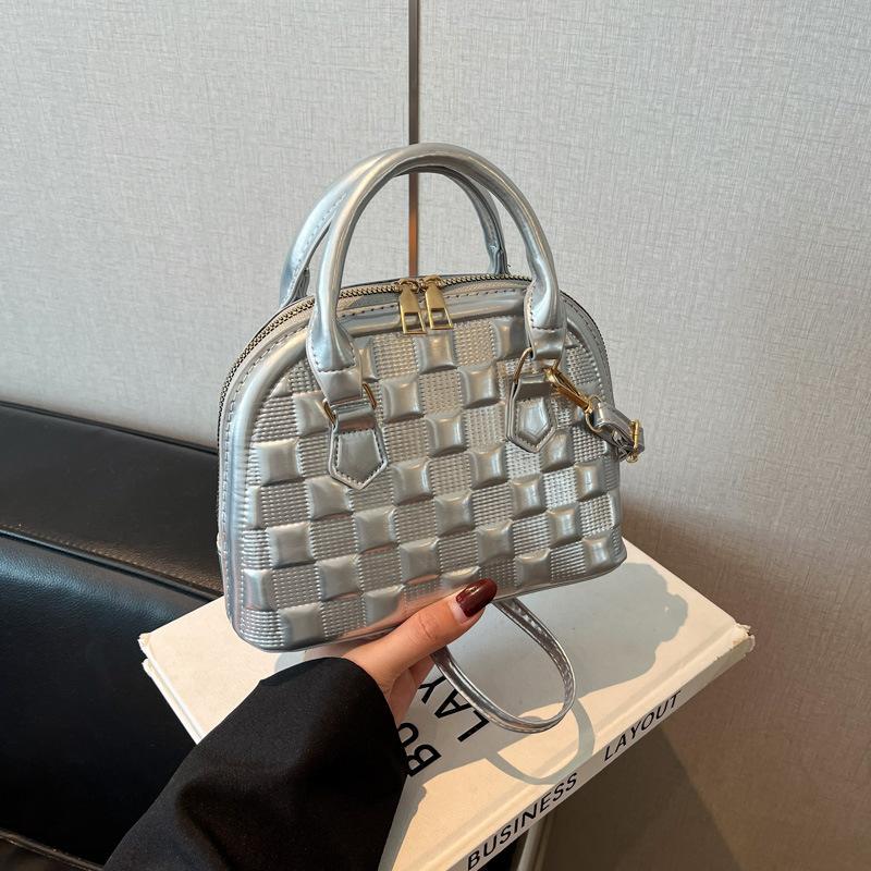 Trendy textured women's bag 2025 new crocodile pattern shell versatile shoulder underarm bag women's hand bag