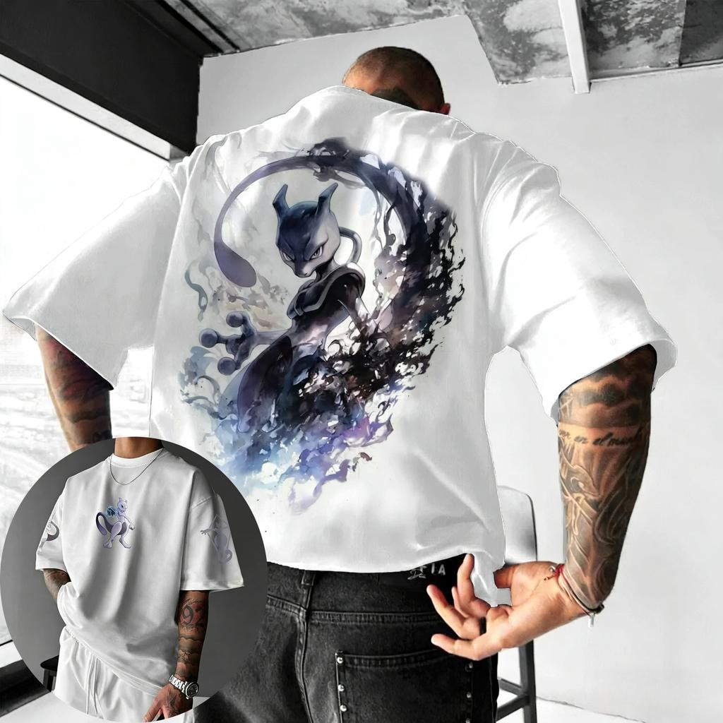 Game Co Branded Printed Cotton T-shirt 2026 Men's and Women's Summer New Hip-hop Trend Casual Loose Y2K Parent-child Top