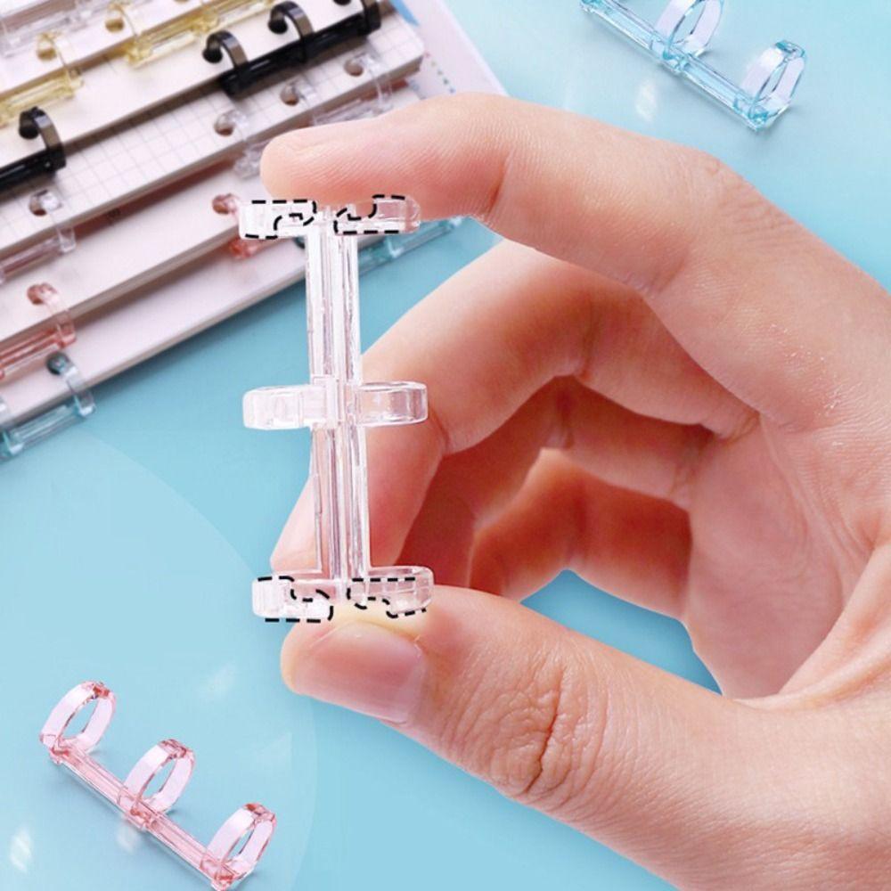 3 Hole Binder Rings Plastic Loose Leaf Buckle High Quality Binding Clip  Students