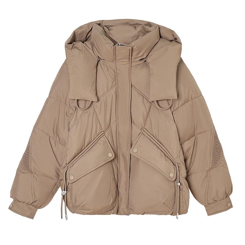 Fashion and Warm: Korean Style Short Coat with Removable Hood for Winter