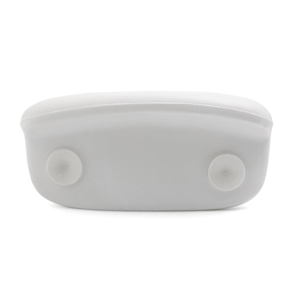 uxcell Bath Pillow, Head and Back Cushion, Soft Foam Padded, White, 23x13.5cm