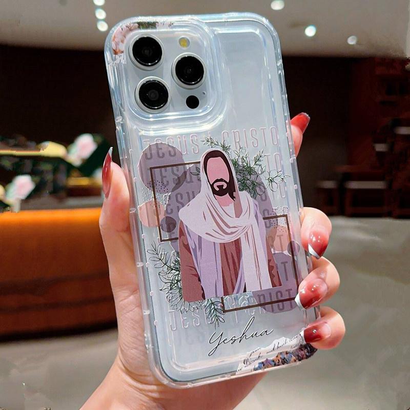

Jesus & Virgin Mary Pattern Phone Case For Samsung Galaxy S24 S23 S22 Ultra S20 S21 FE A55 A54 5g A52 A32 A53 A34 A15 A35 Cover For A54