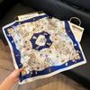 Mother's Day Silk Scarf Muse Festival Gift Simulation Silk Silk Scarf Premium Spring and Summer Square Scarf 71 Silk Decorative Small Scarf