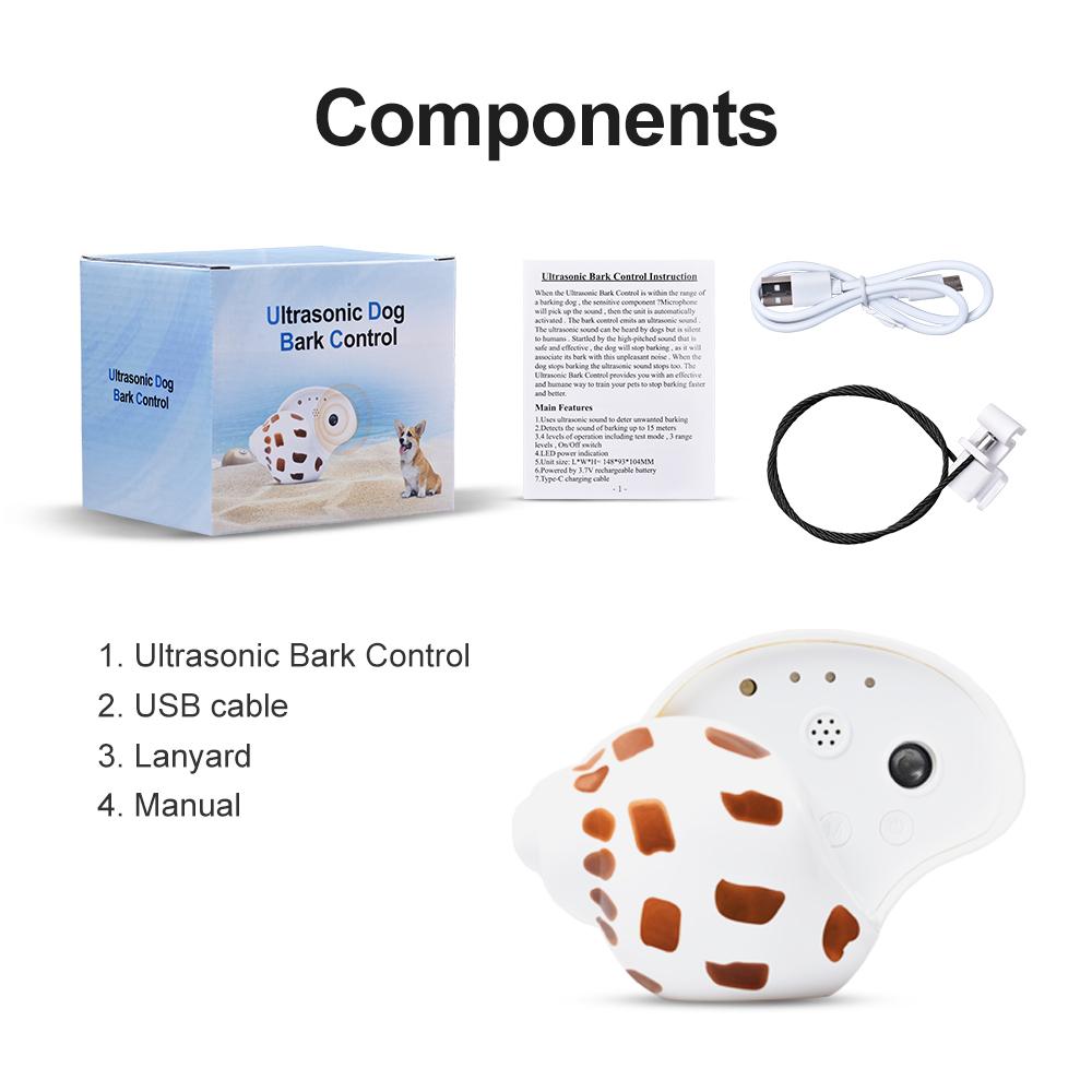 

Ультразвуковые отпугиватели собачьего лая, наружное перезаряжаемое звуковое устройство для контроля собачьего лая белый