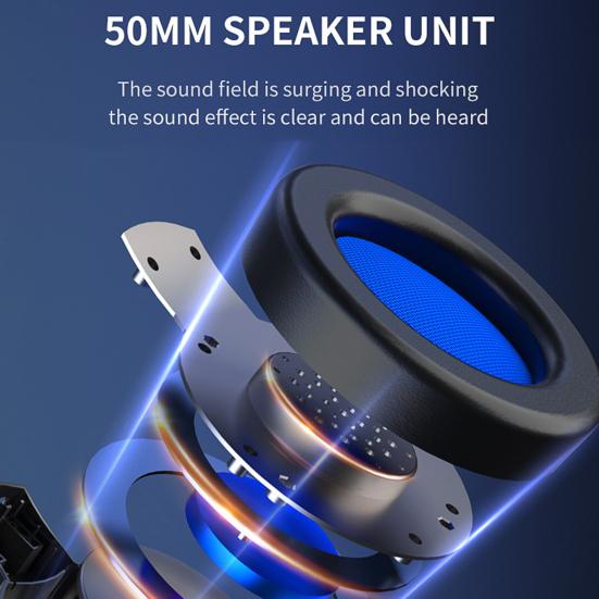 G60 Wired Headphone Bass Colorful Lights 3.5mm 7.1 Surround Sound Gaming Headset with Mic for Gamer