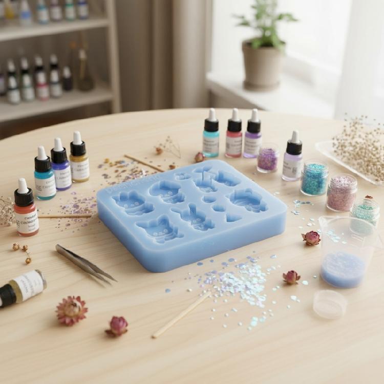 Heat Resistant Silicone Rabbits Mould Flexible Reusable Designs For Jewelry Soap Candle Crafting Projects