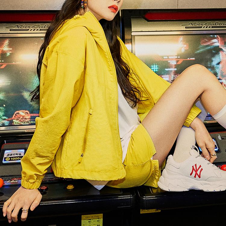 New MLB New York Yankees Casual Shorts Women's Yellow 31SMW4131-50D