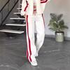 2025 Women's Autumn Fashion Color Block Two-Piece Casual Sports Suit