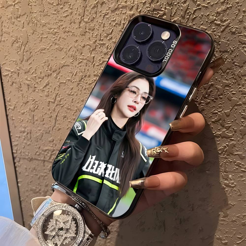 Faye Peraya Malisorn For iPhone 17,16,15,14,13,12,11,Mini,Pro,E,SE4,XS,MAX Black Candy Matte Cover