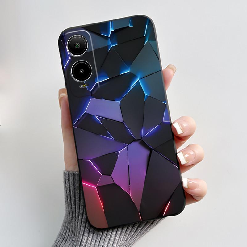 Casing For AT&T Verge (SL219A) Cricket Icon 6 Phone Case Luxury Cute Cool Boys Girls Black Matte Soft silicone Back Cover Shell