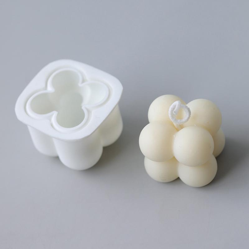 Diy Silicone Candle Moulds 3D Handy Soy Shaped Aromatherapy Plaster Candle Mold A