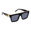 Louis Vuitton Letter Engraved Design Acetate Square Sunglasses Men Sunglasses Black Z3064U