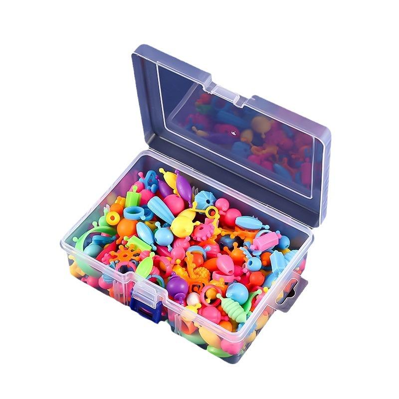 Transparent Storage Box for Electronics, Jewelry, Tools, Plastic Parts, and Fishing Tackle with Large Fixed Grids