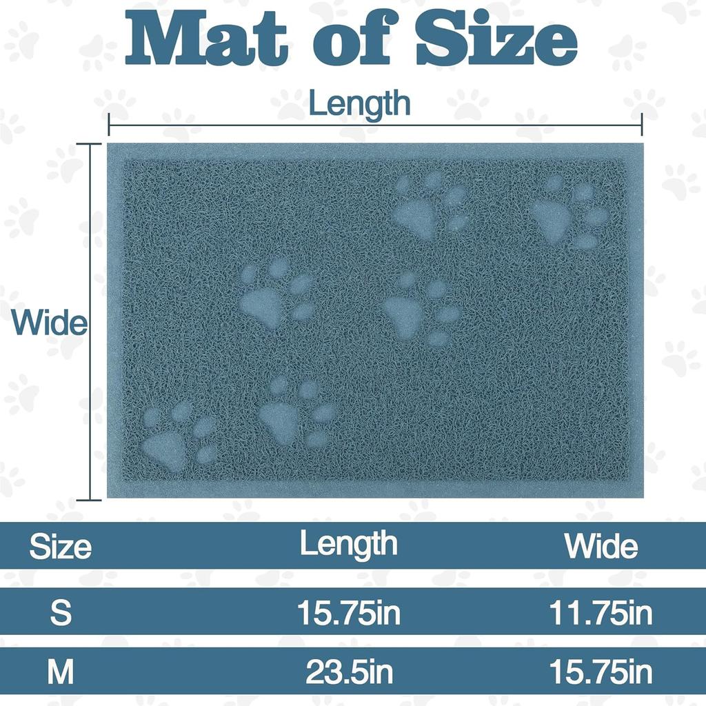 Darkyazi Cat Litter Box Mat for Floor Litter Trapping Mat Non-Slip Backing, Scatter Control, Easy Clean, Water Resistant, Soft On Paws (15.75" X