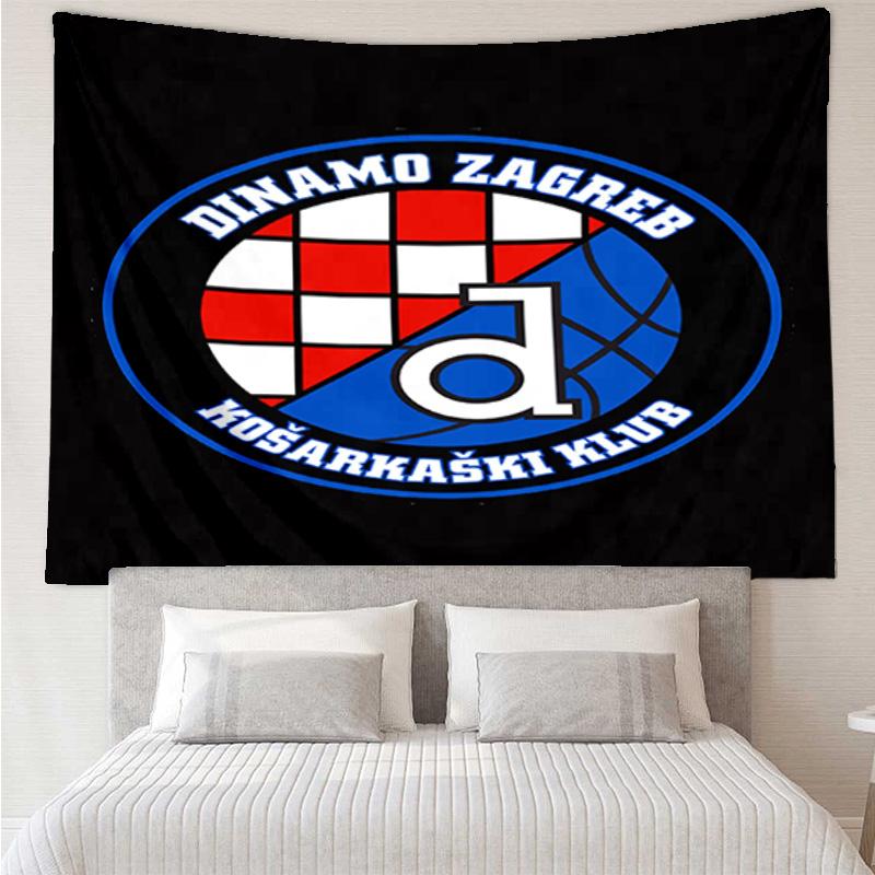 Dinamo Zagreb Basketball Club Tapestry Hanging for Bedroom,Livingroom, Playroom,Decor Art Room Wall Tapestry Holiday and Birthday Gifts