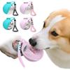 2-In-1 Dog Water Bottle with Silicone Bowl Portable 285ml Dog Water Bottle No-Spill Stainless Steel for Walking Hiking