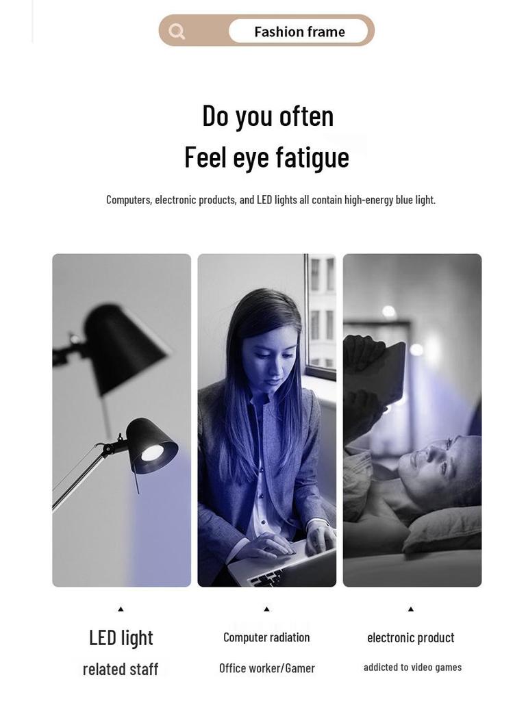 2025 Randlose Retro Sandelholzbrillen: Damen Leichter Luxus ohne Sehstärke, Blaulichtfilter mit Business-Herrenstil.