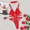 European and American Women's Underwire Shaping Bodysuit with Mesh Straps and Leg Rings - Anti-Sagging