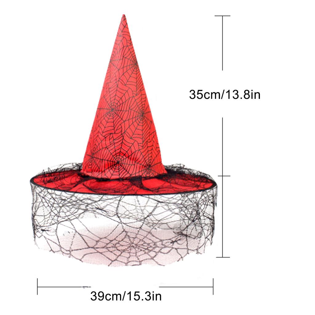 Halloween Hut Party Tanz Hexe Netz Dekorative Requisiten Spitzige Ecke Zauberer Hexenhut