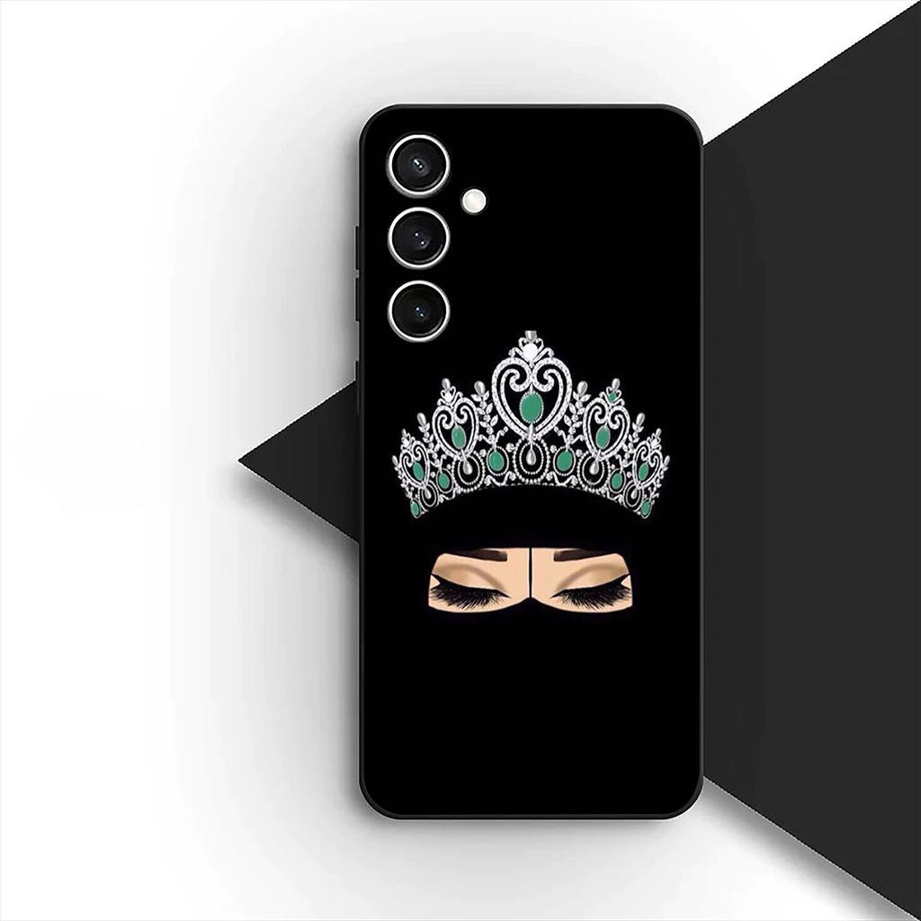 Cover for Samsung Galaxy S24 S25 S23 FE Ultra Plus S7 Edge S25+ S23+ A56 5G Phone Case Arabic islamic muslim Muslimah Girl