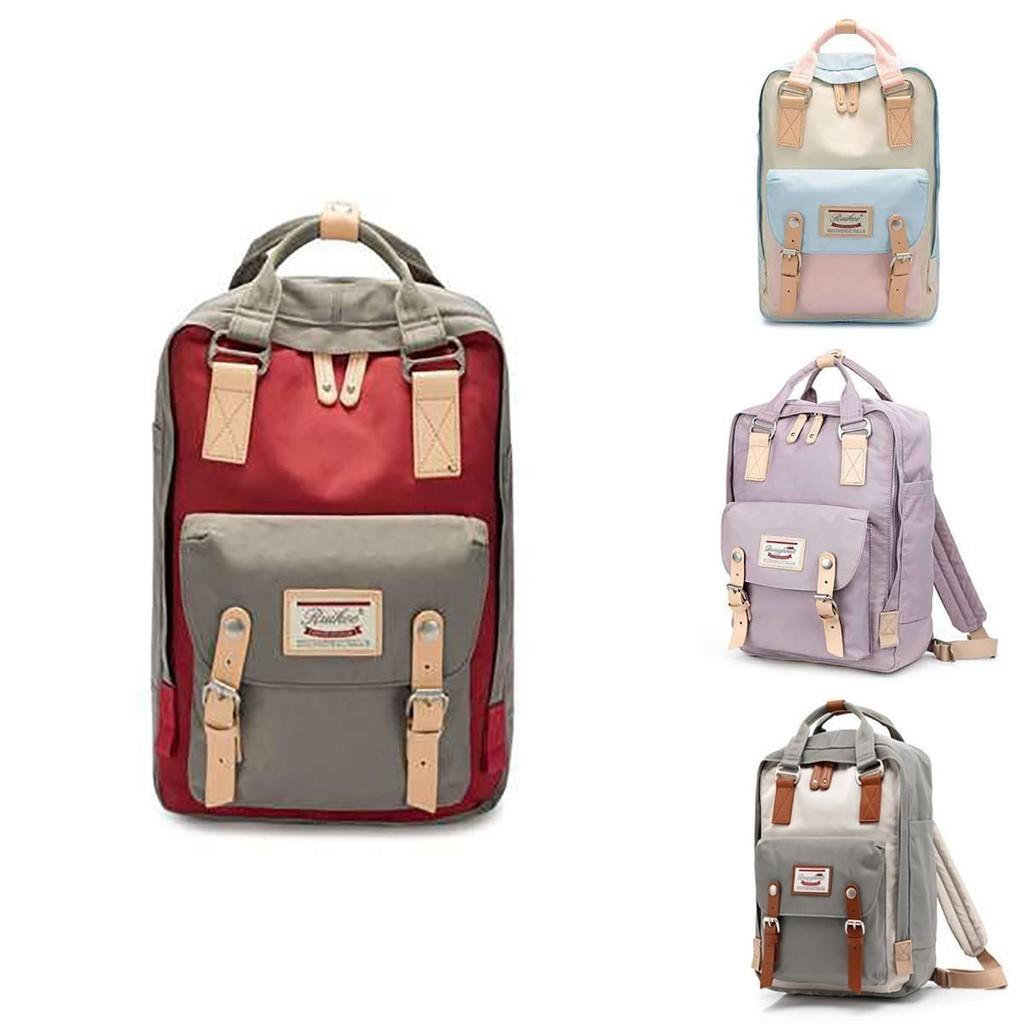 Waterproof Multipurpose Travel Backpack With Colorblock Design