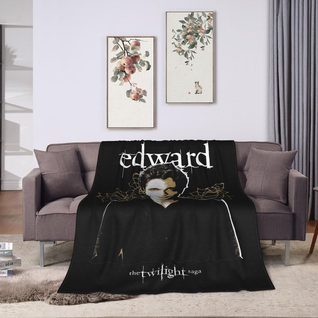 Lautner Jacob Black Blankets Coral Fleece Plush Winter Twilight Bella Breathable Warm Throw Blankets for Sofa Car Bedding Throws