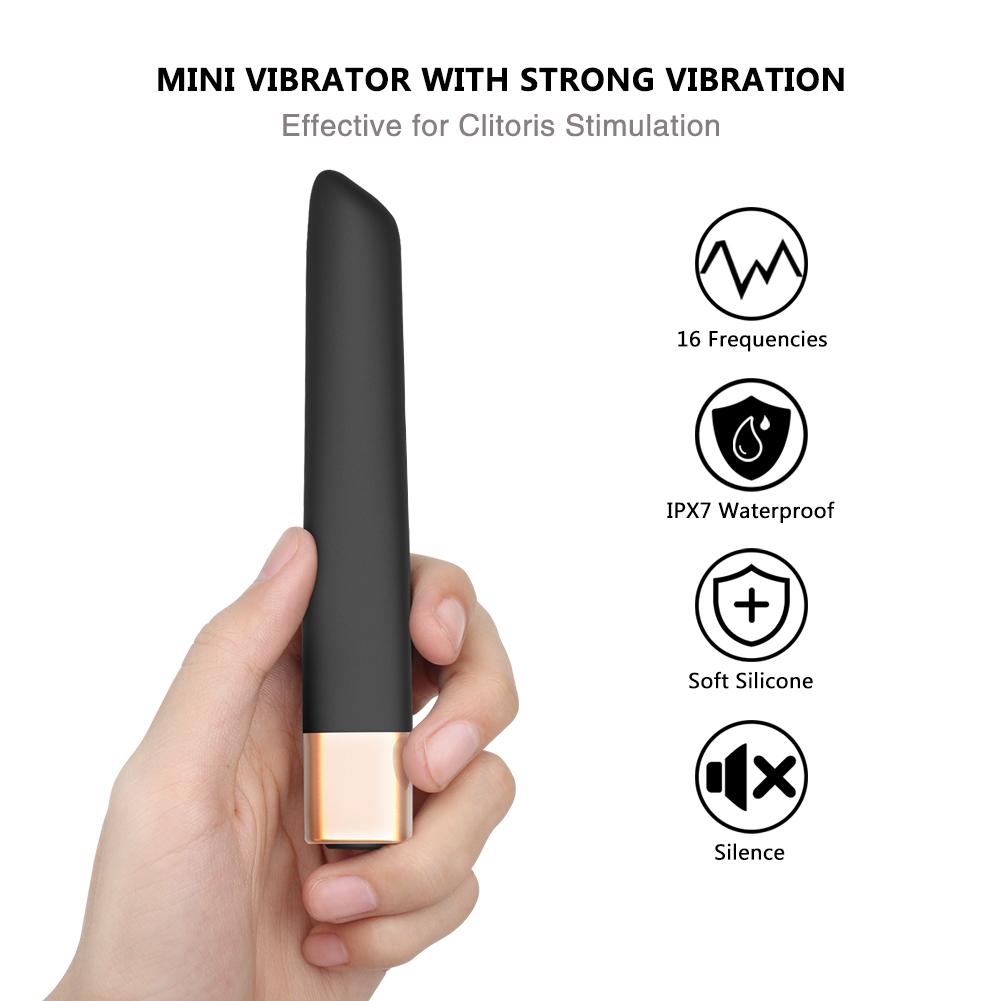 16 Speed Mini Bullet Vibrators For Women USB Finger Vibrador Dildo Sex Toys Shop Clitoris Stimulator Vibrating Lipstick