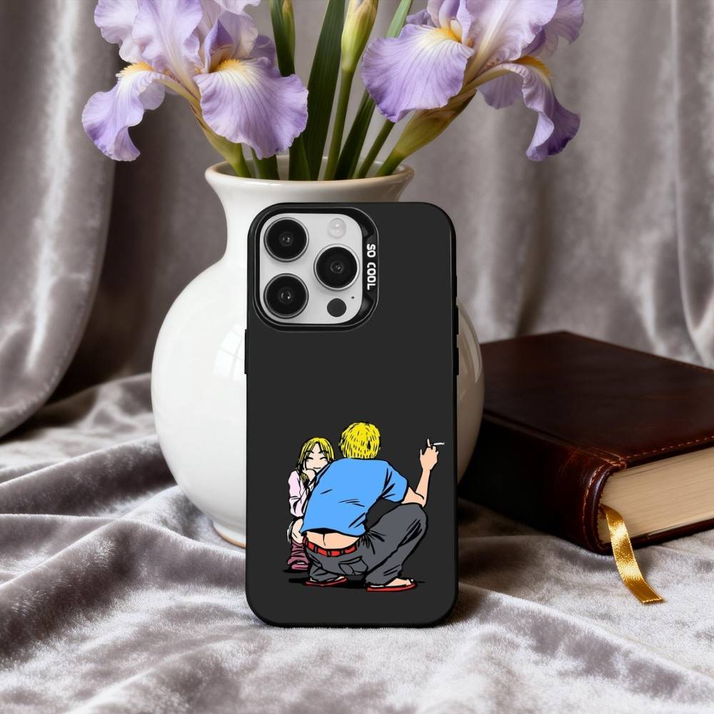G-GTO-Onizuka T-Teacher-R Phone Case For iPhone17,16,15,14,13,12,11 Plus,Pro Max Black Candy Silver Plated Cover