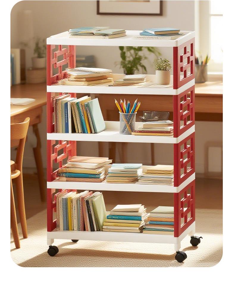 Multi-Layer Movable Storage Rack for Kitchen and Shoes