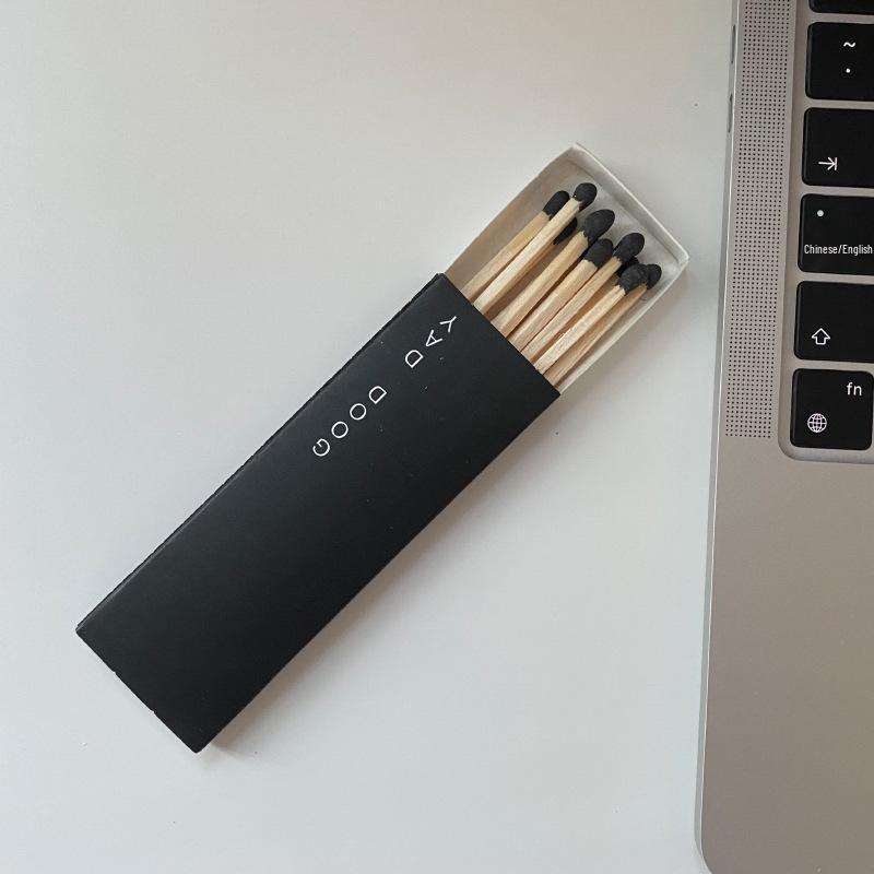 Match Scented Candle Gift Set: Long Stem Wooden Matches (75mm) Souvenir