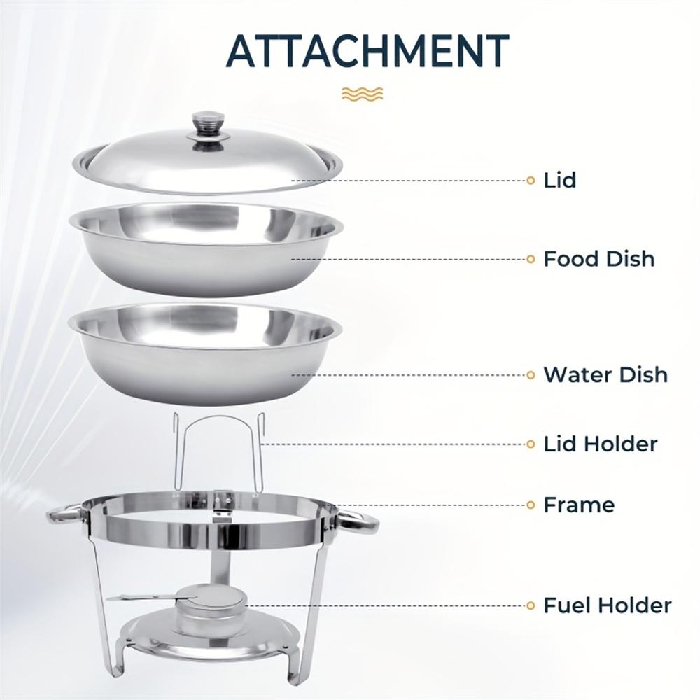 Specially Designed for Cooking, 5-quart Circular Self- Hot Pot Thermos Made of Stainless Steel for Hot and Cold Food