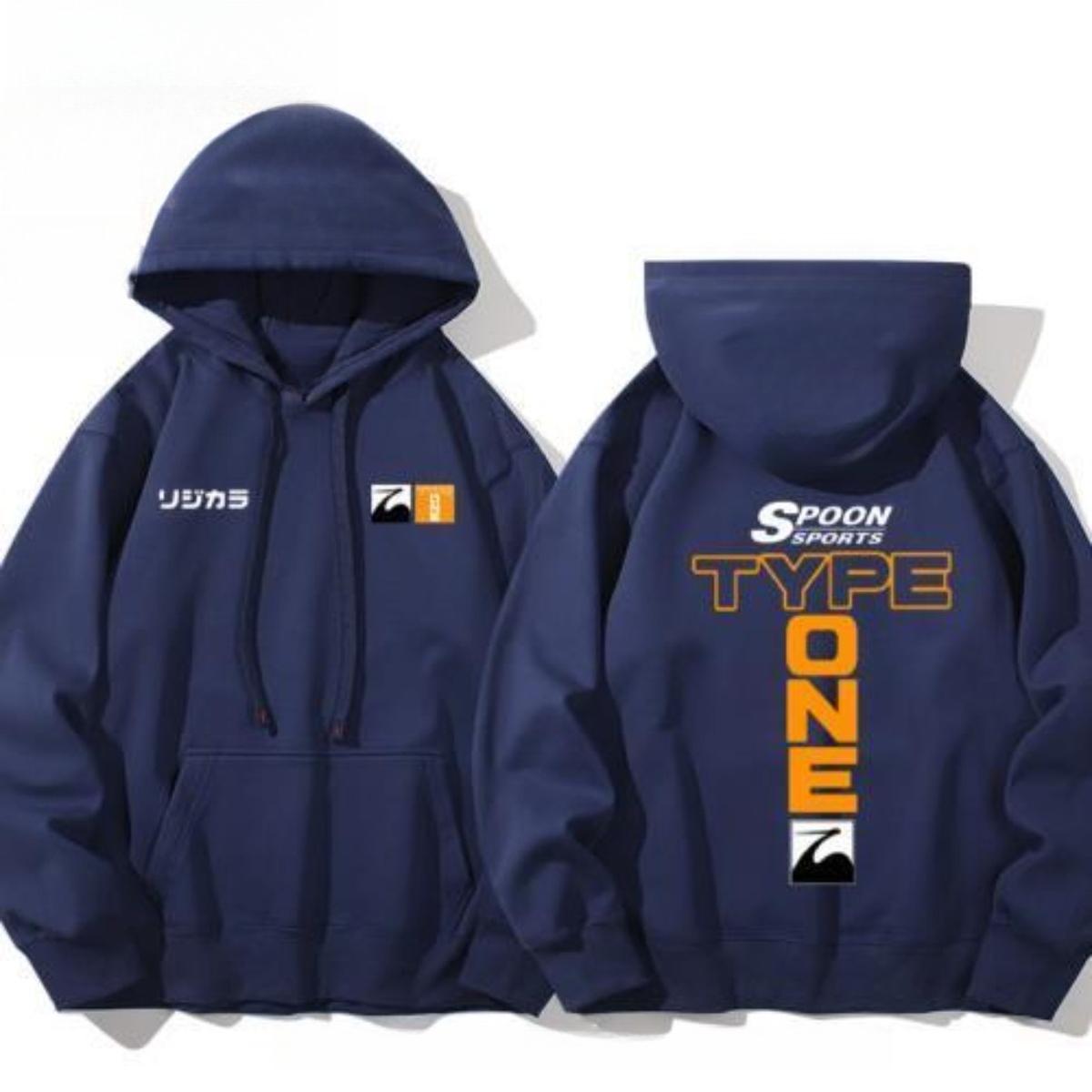 

Honda Новинка Горячая 2025 Мода Тип SPOON Type-ONE Модифицированный Автомобиль Honda Civic Accord CR-Z Для Фанатов Худи Свитер Одежда Весна и Осень S