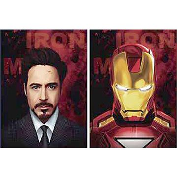 Animazione 3D poster tridimensionale gradiente raster pittura poster di Spider-Man Iron Man raster nudo