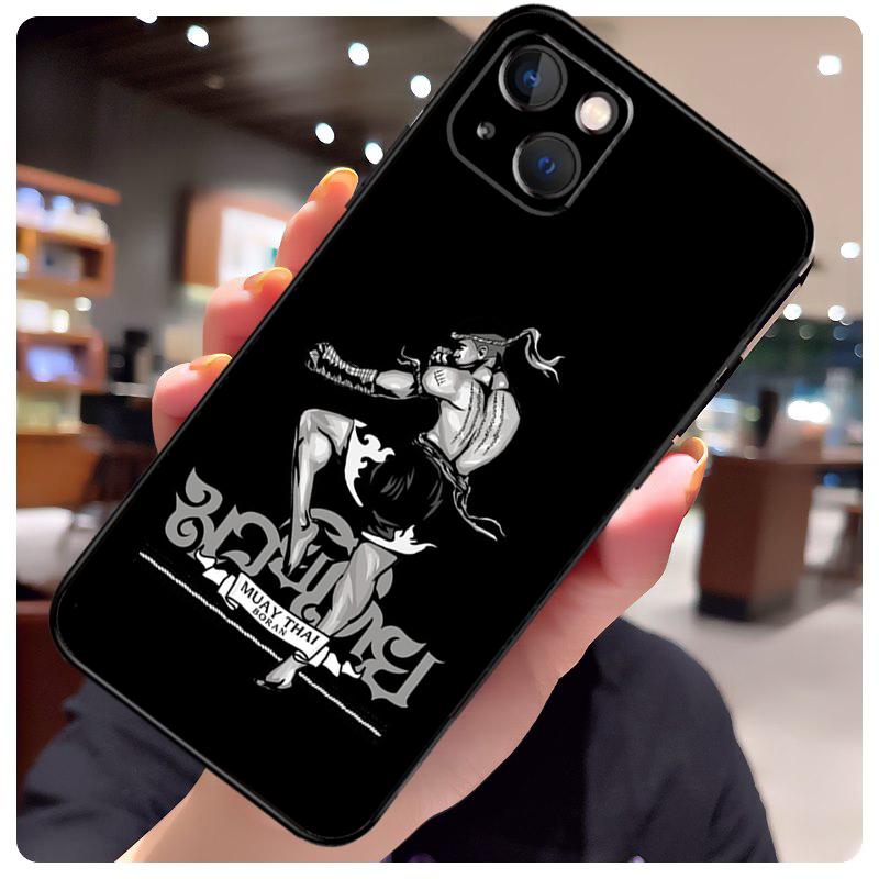 Muay Thai Martial Art Case For iPhone 15 Pro Max 14 13 12 11 16 17 Pro Max Mini 15 16 Plus 16e 17 Air Phone Cover