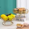 Hollow Design Fruit Basket Metal Wire Serving Bowl Elegant Fruit Tray  Kitchen Counter