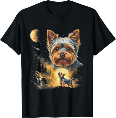Yorkie Howling To The Moon T-Shirt