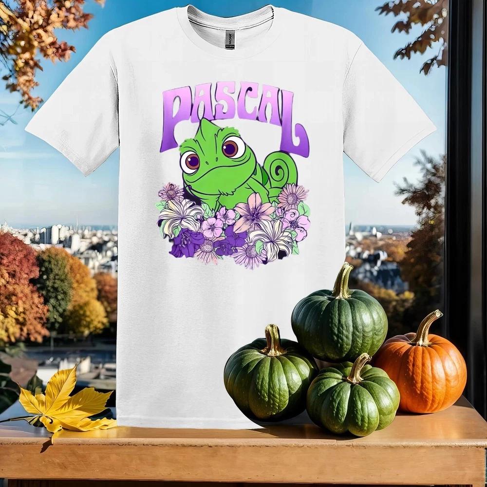 Tangled Pascal Cute White T Shirt Unisex Style S