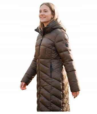 Kurtka damska Geographical Norway BLANCHE LONG KAKI DB LADY 0116 KAKI (WZ5491F/GN-KAKI)