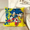 Character SSonic the HHedgehog Cushion Cover Pillow Case Antidustmite Pillowcase Silky Short Plush Sofa Cushion Cover Hot