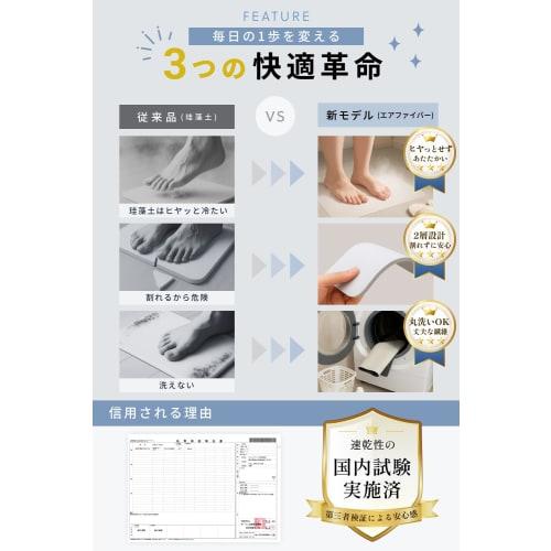 LIVARY [Inländisch auf Saugfähigkeit getestet] Schnelltrocknende, antibakterielle, waschbare Badematte aus Kieselgur [Süchtiger Komfort] Einfache Aufbewahrung, Absorbierend