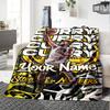 Golden State Curry Game Day Customize Your Name Blanket Lightweight Customizable Blanket Soft & Cozy for Couch Living Room Sofa Bed All-Season Use