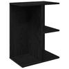 Nightstand Black Oak Effect 46.5 x 29 x 61 cm Engineered Wood