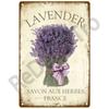 Lavender Metal Sign Plaque Vintage Flowers Tin Sign Wall Decoration For Room Art Garden Kitchen Home Living Room Iron Painting