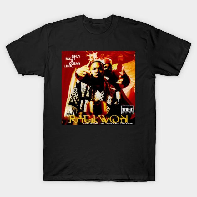 

Men Black Print T-shirt Only Built 4 Cuban Linx No-Cut Transfer Paper Print Cotton Tshirt 3XL чорний