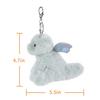 Apricot Lamb Dragon Cute Soft Animal Keychain Plush Suitable for Men and 10cm Toy, Women, Backpack, Wallet,