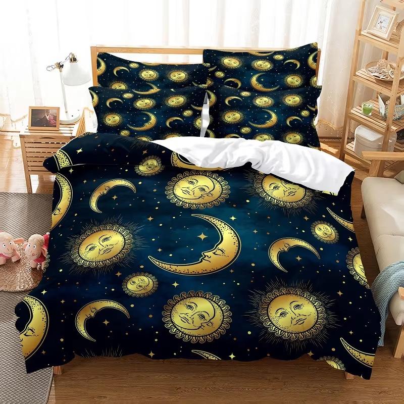 Colorful Buddha Down Comforter Set Bedding Set 3-piece Duvet Cover Set