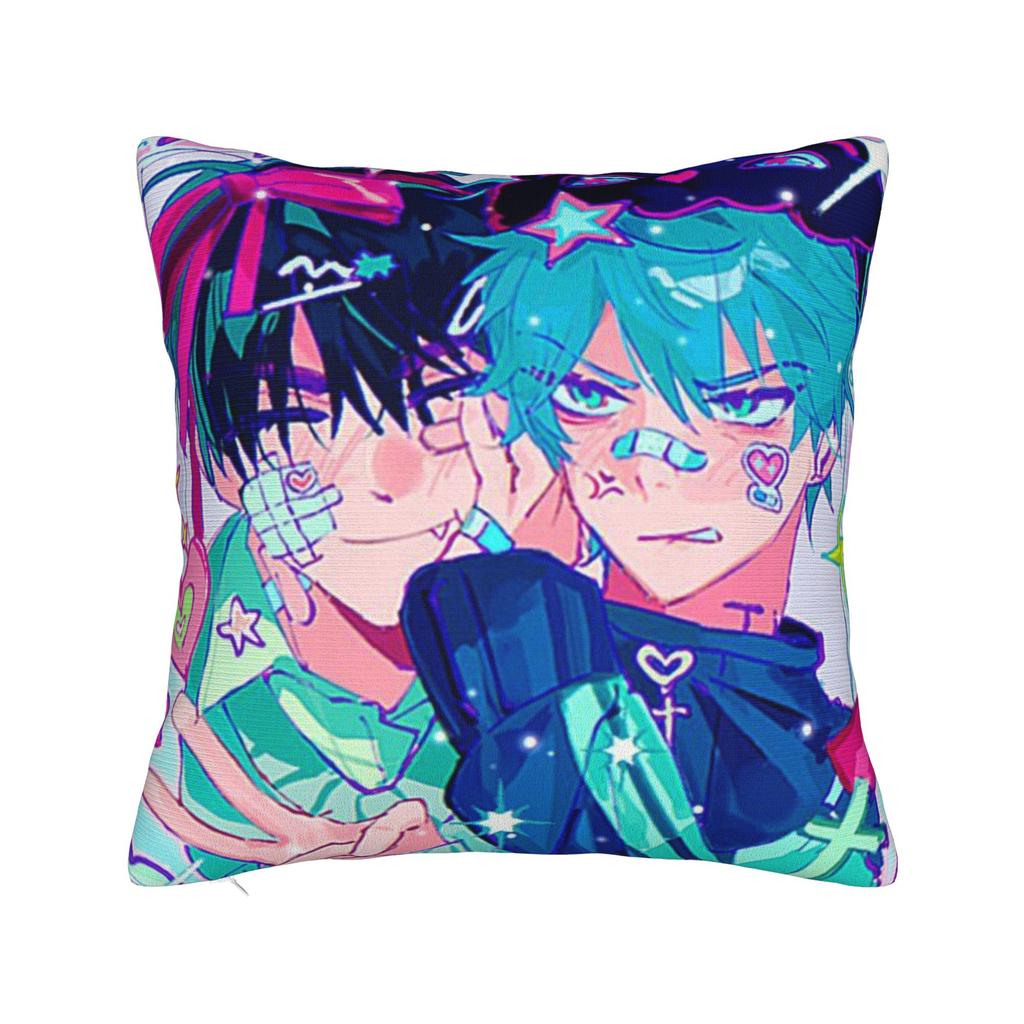 Alien Stage Anime Square Pillow Cases Cushion Cover Funny Zipper Decorative Pillowcase for Home 40x40cm